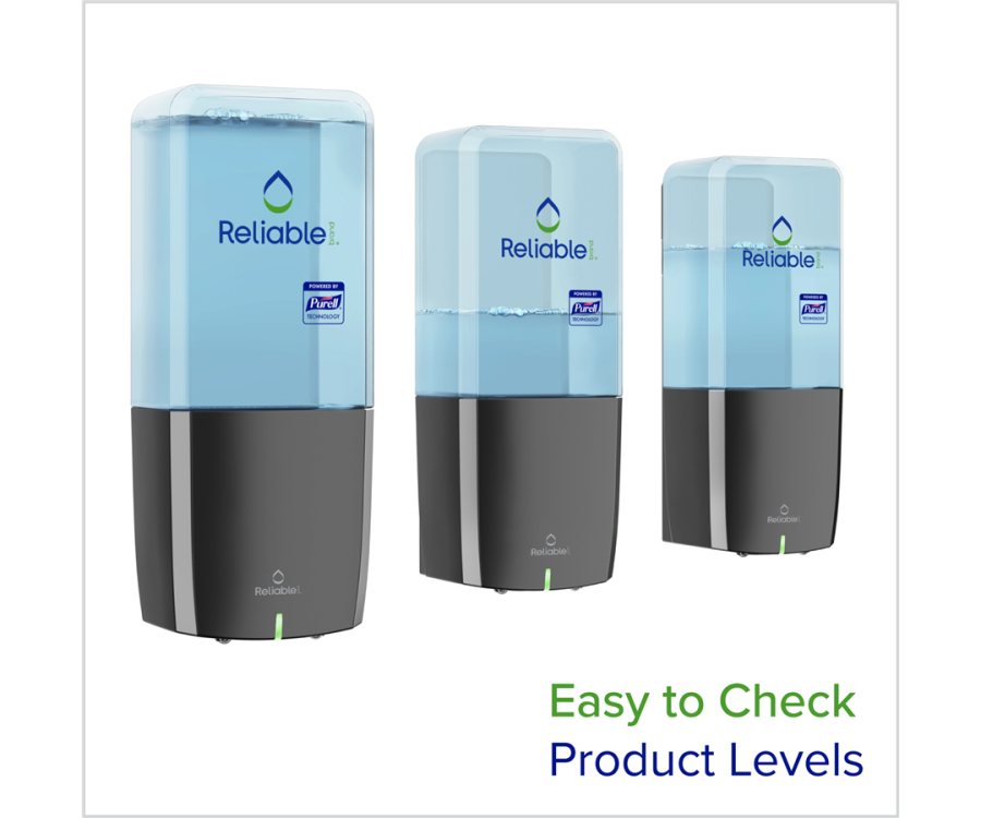 Reliable Brand® Graphite CB10 Foam Soap Dispenser, powered by PURELL® (1/CS)
